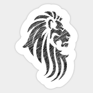 Lion Tribal Tattoo Style Sticker